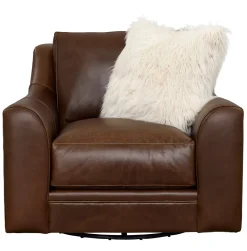 Havertys Rachel Swivel Chair Arsenal Cashew New