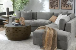 Havertys Roscoe Coffee Table Weathered Grey Outlet