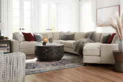 Havertys Roscoe Coffee Table Weathered Grey Outlet