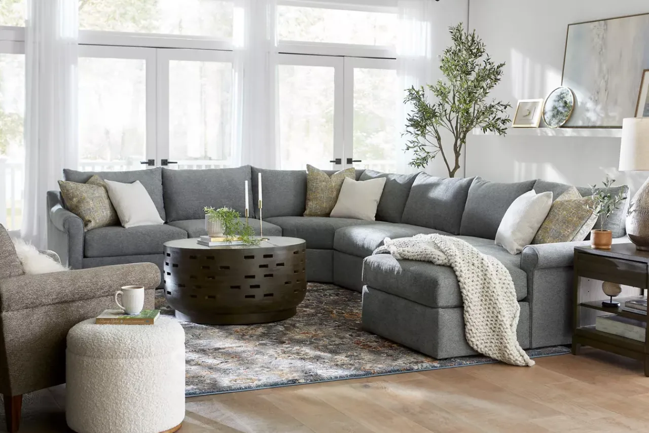 Havertys Roscoe End Table Weathered Grey Sale