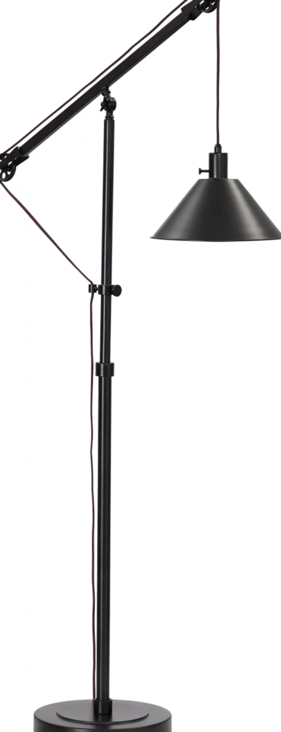 Havertys Samson Pulley Floor Lamp Outlet