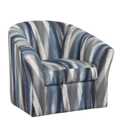 Havertys Shiloh Swivel Accent Chair Zain Dusk Outlet