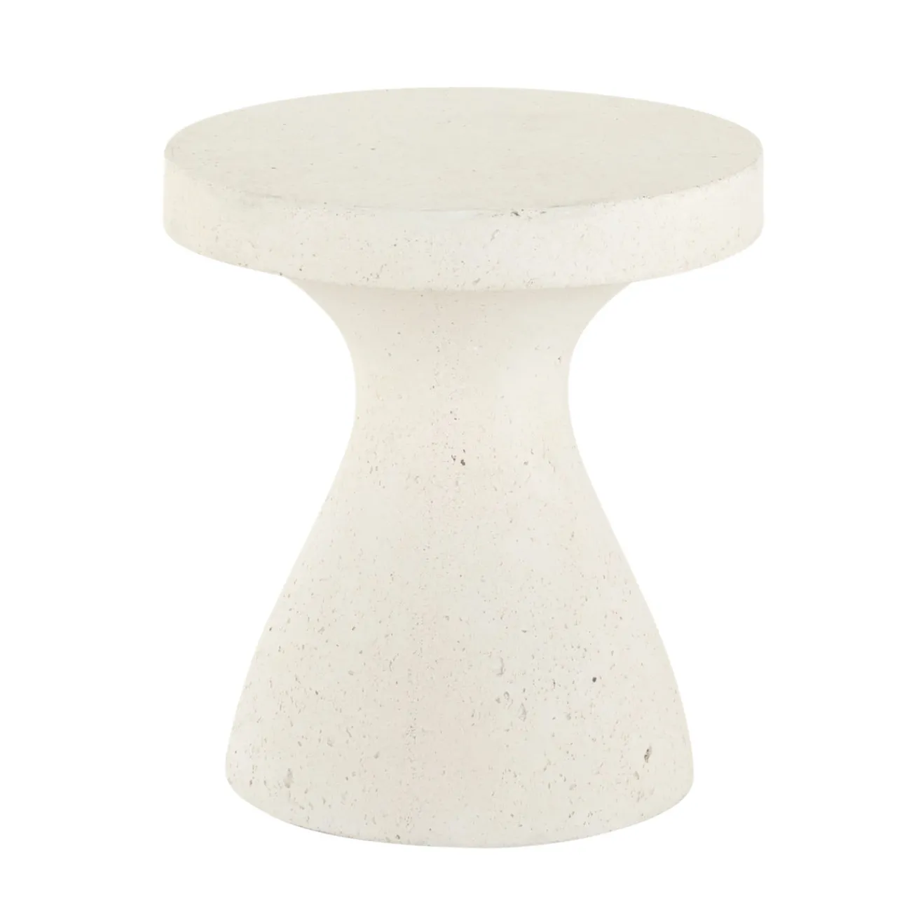 Havertys Terra End Table Textured White Sale