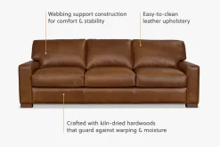 Havertys Verona Sofa Leon Maple