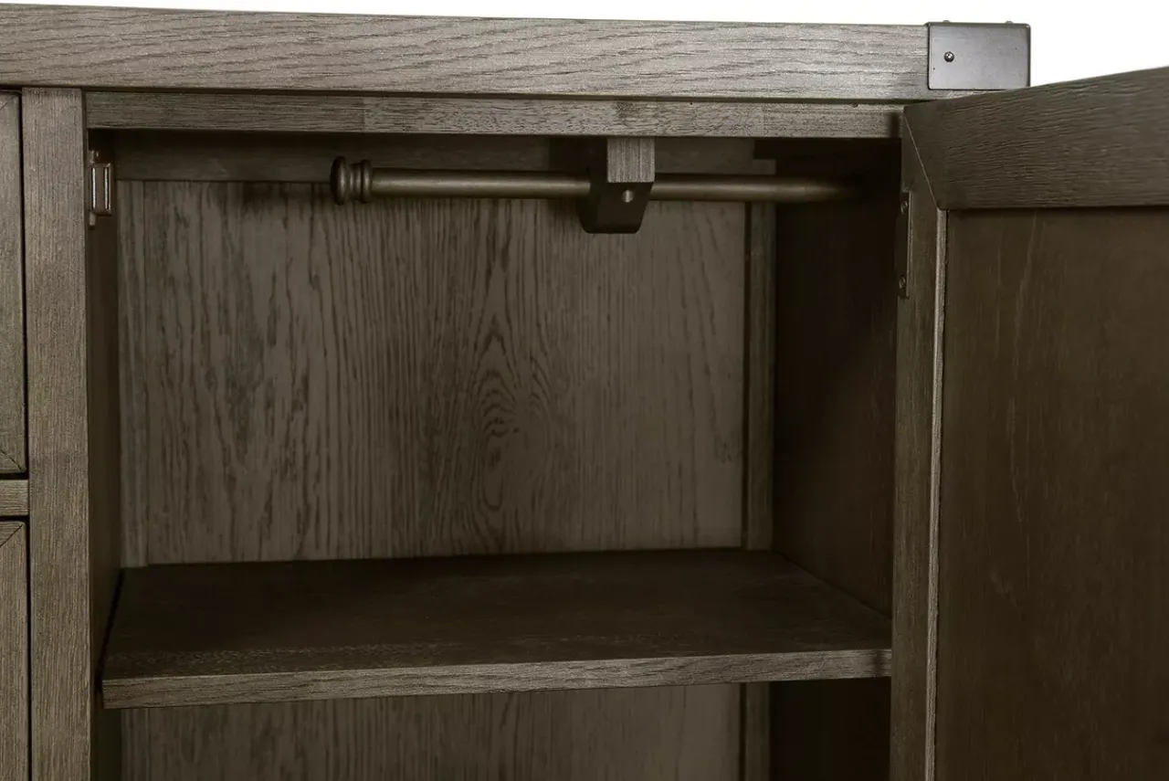 Havertys Vickery Creek Door Chest Weathered Gray Best