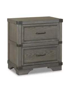 Havertys Vickery Creek Nightstand Weathered Gray Hot