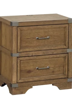 Havertys Vickery Creek Nightstand Weathered Gray Hot