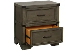 Havertys Vickery Creek Nightstand Weathered Gray Hot