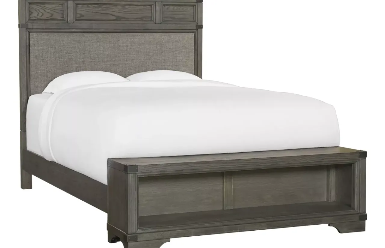 Havertys Vickery Creek Upholstered Bed Clearance