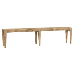 Havertys Vincent Burl Wood Bench Sale