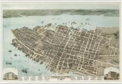 Havertys Vintage Charleston Framed Art Clearance