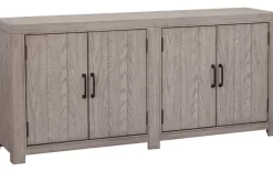 Havertys Wakefield Entertainment Console Driftwood Grey Outlet