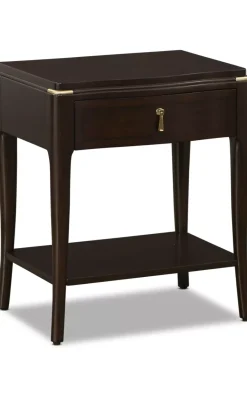 Havertys Waterford Open Nightstand Espresso Online