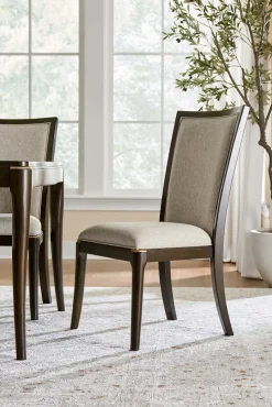 Havertys Waterford Upholstered Dining Chair Espresso Outlet