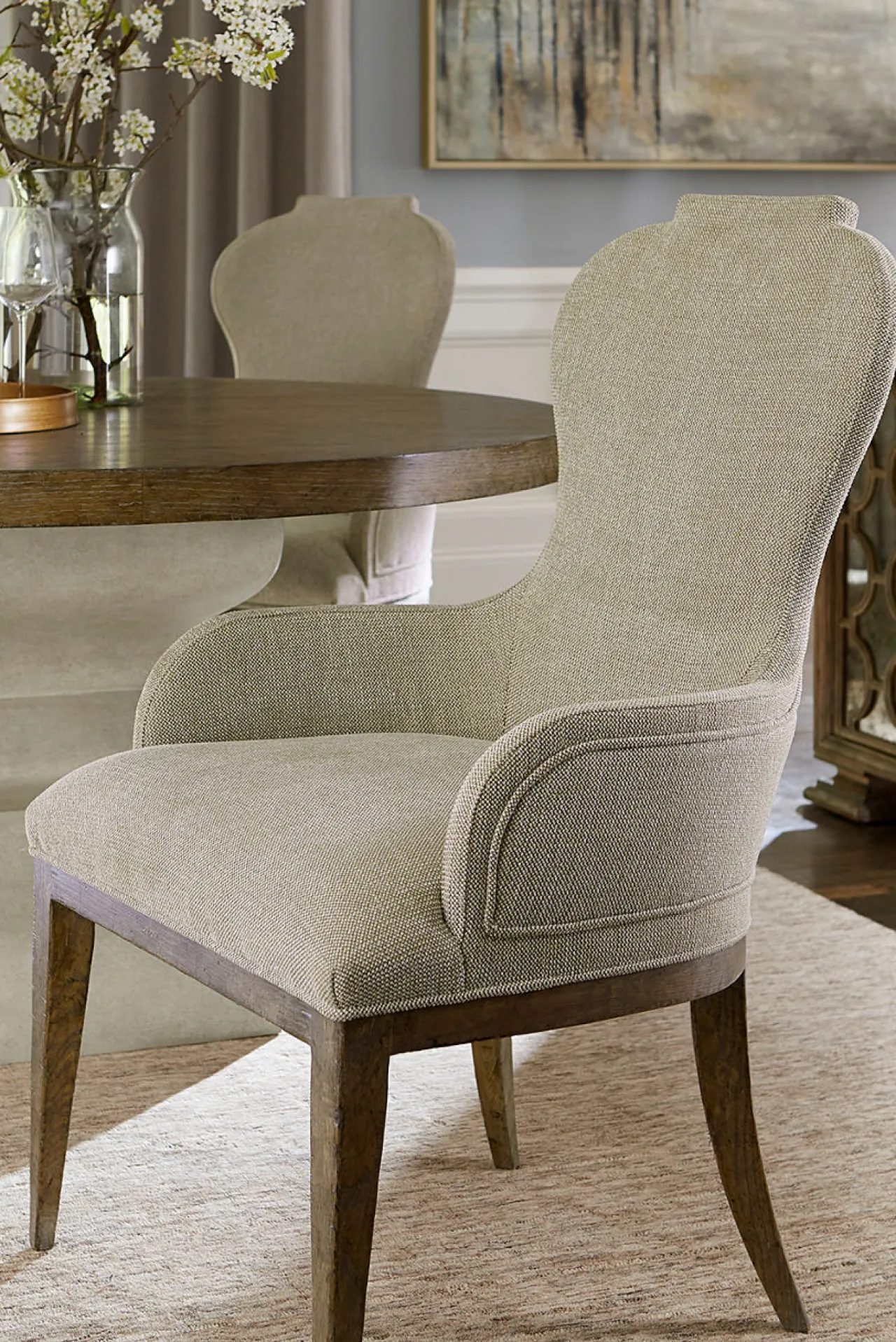 Havertys Westcliffe Armchair Burnished Bark Outlet