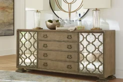 Havertys Westcliffe Buffet Burnished Bark Hot