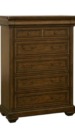 Havertys Westhaven Drawer Chest Dark Chestnut Sale