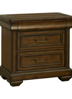 Havertys Westhaven Nightstand Dark Chestnut Outlet