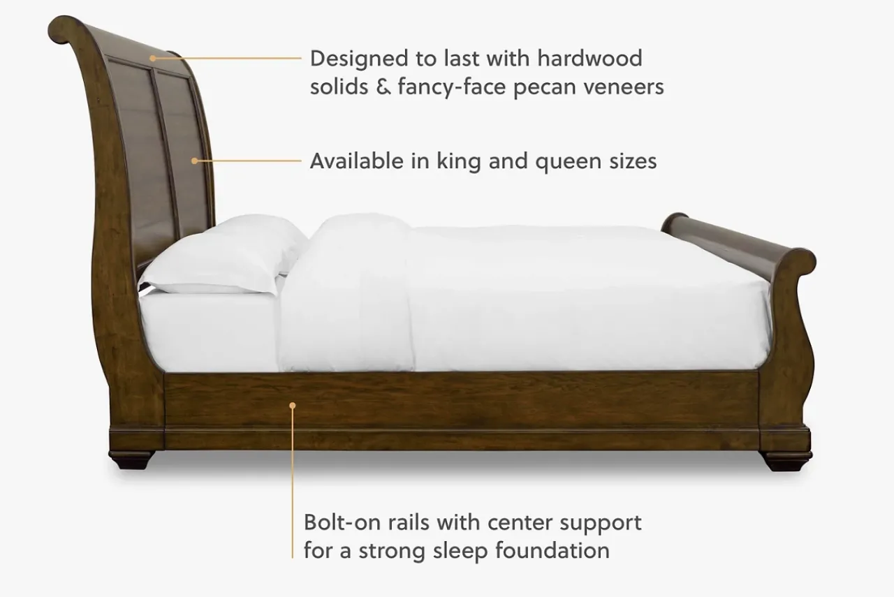 Havertys Westhaven Sleigh Bed Discount