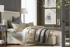 Havertys Wheatfield Upholstered Bed Sale