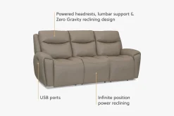 Havertys Winston Power Sofa Hot
